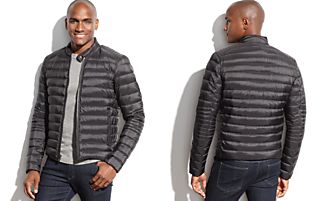 Michael Michael Kors Clifton Quilted Down Moto Jacket